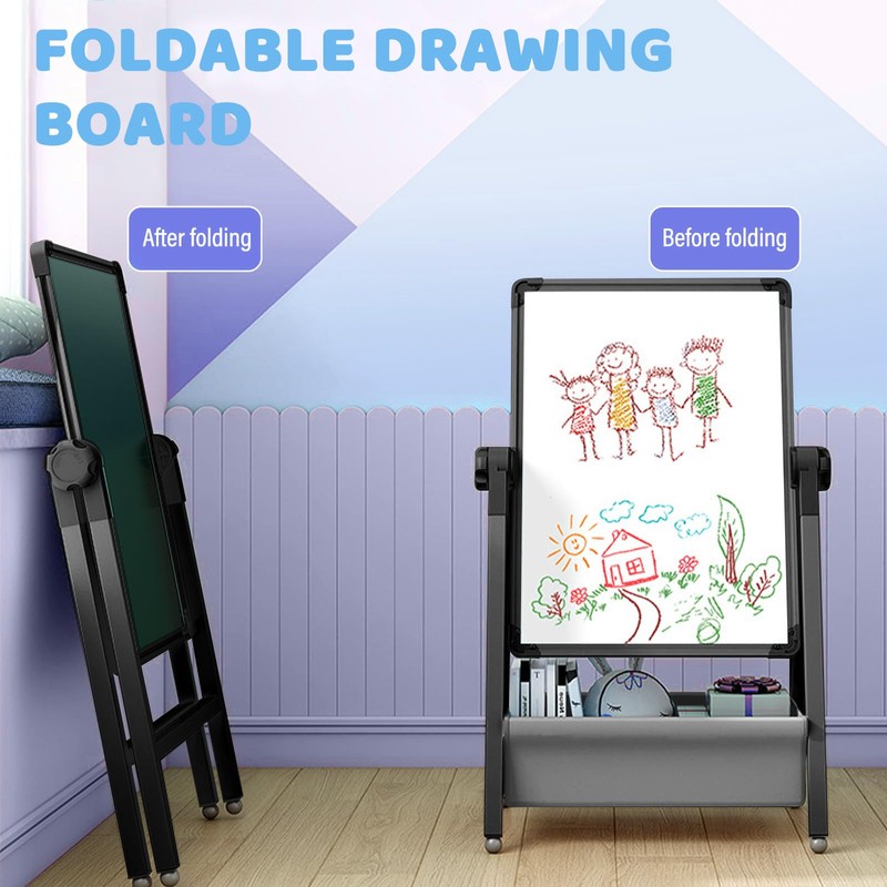 Art Easel for Kids, Double Sided Kids Easel Drawing Board,