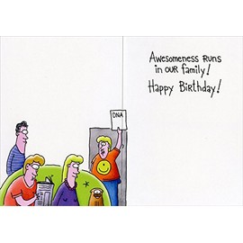 Genetic Test Results Oatmeal Studios Funny Family Birthday Card for Relative