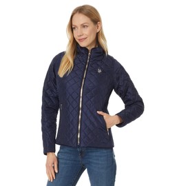 U.S. POLO ASSN. Women's Classic Moto Jacket, Evening Blue 1