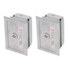 2Pcs Key Switch Box Stainless Steel Universal with Keys Accessory