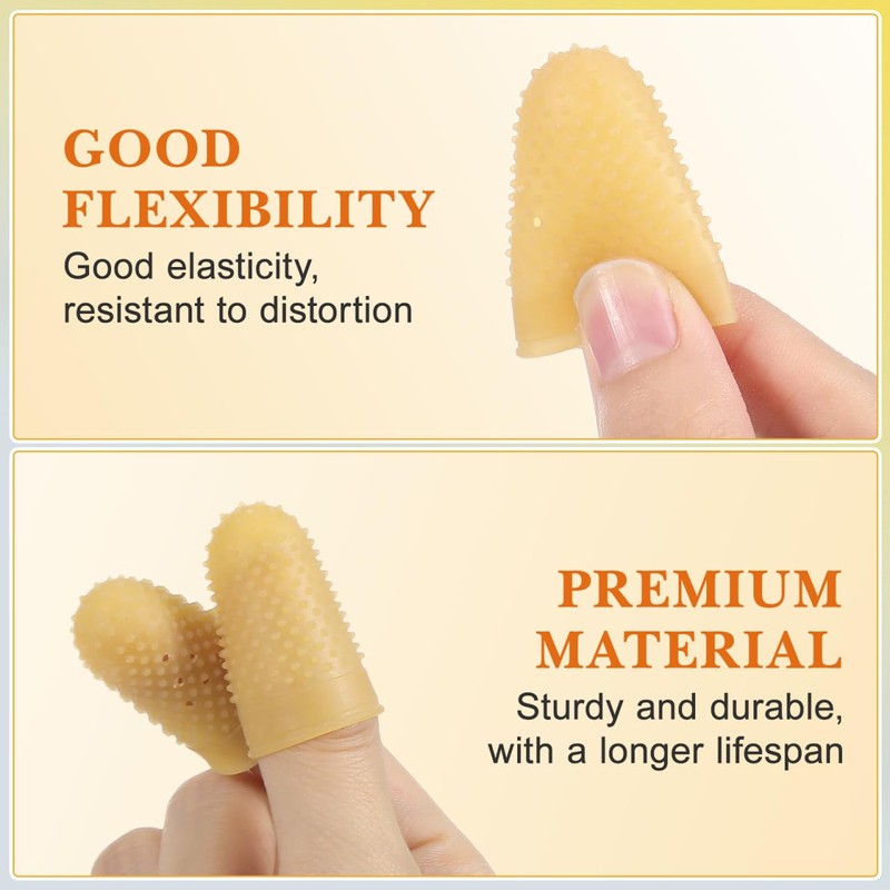 Healifty Rubber Fingers Tip Fingers Covers Rubber Finger Pads Grips