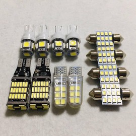 Bright! Set of 12! Step Wagon RK1 RK2 RK3 RK4 RK5 RK6 T10 LED Back Lamp License Plate Room Lamp Set Explosive Glow Honda Car Supplies