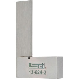 SPI 13-624-2 Machinist Square: 2" Blade, 2" Base, Hardened Spring Steel
