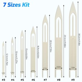 Fishing Netting Needle Shuttles Net Repair Kit, 7/21pcs Cast Net Mending Needles Fishing Tool Size 3 4 5 6 7 8 9