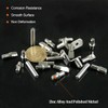 Rustark 120 Pcs 4 Styles Nickel Plated Shelf Pins Bracket