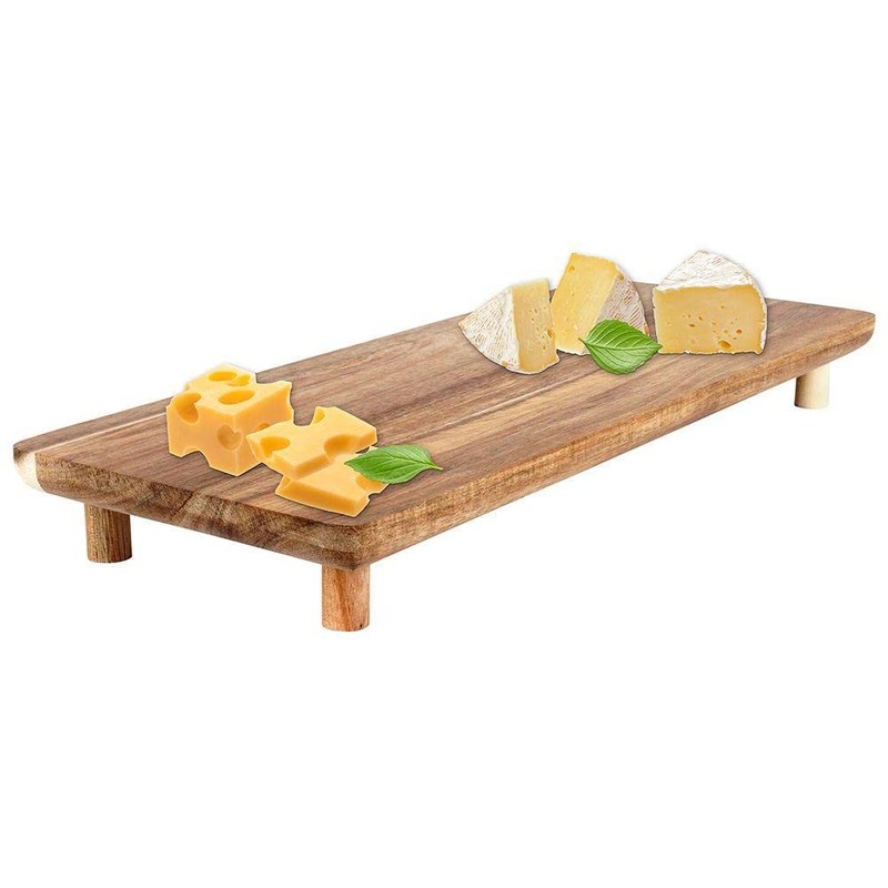 Wooden Chopping Board Serving Board with Feet 36 x 14.5