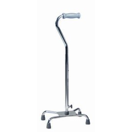 MediChoice Quad Cane, Aluminum, 300-lbs Capacity, 12x8 Inch Base, Large, 2867CANE618 (1 Each)