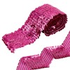 letsinstyle 2 Yards Stretch Flat Sequin Strip, Elastic Sequins Embroidered