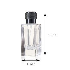 JJKMALL Leak-Proof 50ML Perfume Atomizer Spray Bottle, Refillable Travel-Sized Glass Bottle for Fragrance & Essential Oils, 3-in-1 Luxury Gift Set with Funnel, Dropper & Gift Bag (TSA Approved)