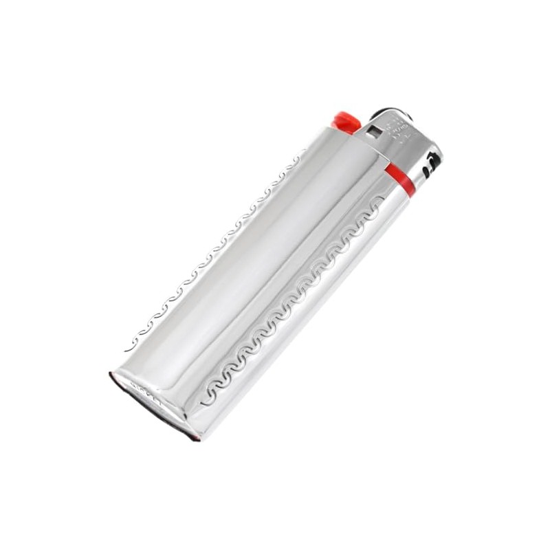 Navajo Turquoise Silver Lighter Case Cover Three Sterling Bear Paws