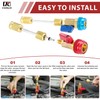 Chillerk 2 Pack R134A Valve Core Quick Remover Installer Tool,High