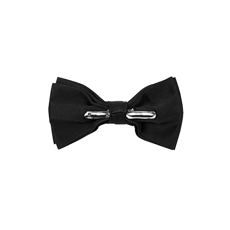 boxed-gifts Mens Clip On Bow Tie - Solid Color Bowties