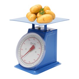 BANEBONE Industrial Mechanical Dial Scale with Iron Platform for Precise Portion Control in Kitchen, Food or Warehouse, Analog Food Scale Weighing Range up to 50kg/110 lbs