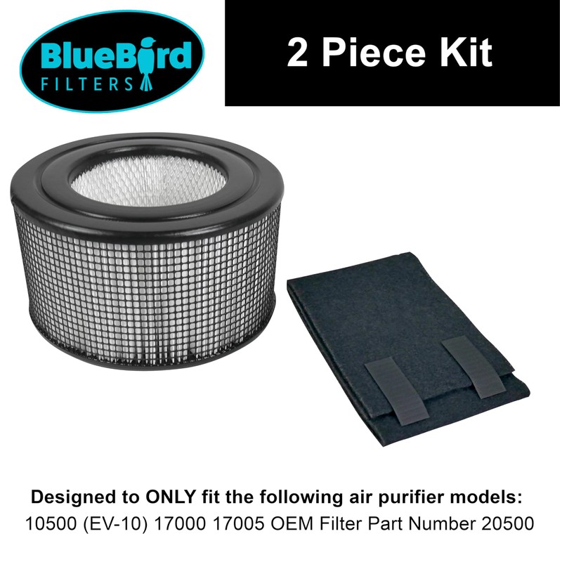BlueBird Filters Replacement HEPA Filter & Carbon Pre Filter Kit