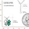 LEXLUNE 4 Leaf Clover Necklace For Women, Sterling S925 Silver