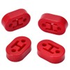 PTNHZ RACING Universal 4PCS Polyurethane Exhaust/Muffler Rubber Short Hanger Insulator