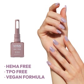 Kiss New York Gel Nail Polish Soak Off UV LED Gel Polish 10mL Nail Art Salon Manicure DIY HEMA FREE, TPO FREE, Made in USA (London Sky)