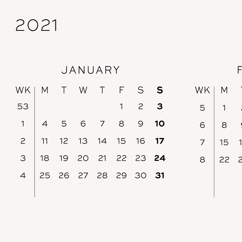 2021 Academic Weekly Planner Hardcover Medium (A5) - 18 Months