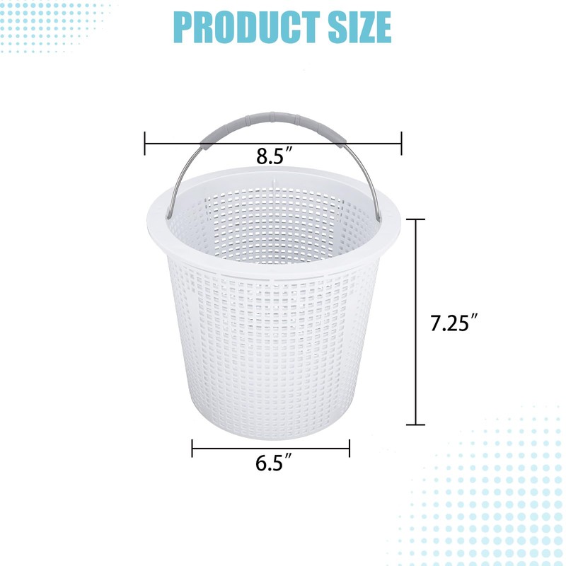 8 Inch Pool Skimmer Basket Compatible with Pentair 85014500 and