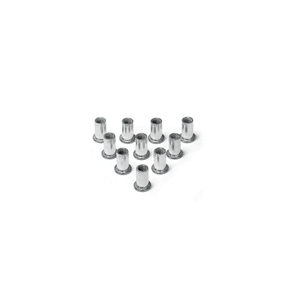STRAIGHT 12-834 Nut Rivet, Aluminum, 10 Pieces, M4 x 0.7