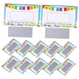 KOMBIUDA Blank Scratch Cards 100pcs Educational Scratch Game for Boys and Girls