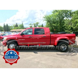 Trims Express-Made in USA fit:06-2008 Dodge Ram Mega Cab Flat Body Side Molding Trim Stainless Steel 2"