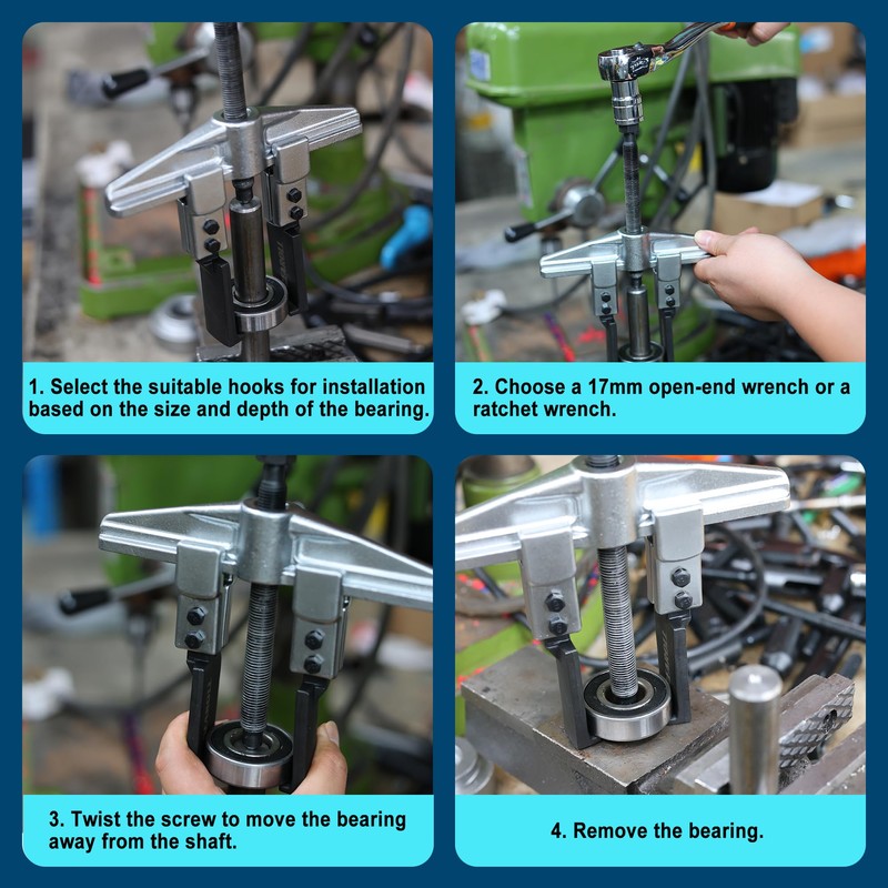 GEAROLL 3 in 1 Gear Puller Set, 8pcs 2 Jaw