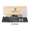 LANGTU Membrane Gaming Keyboard, Colorful LED Backlit Quiet Keyboard for