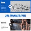 KINLINK Quick Link Chain Connector, 304 Stainless Steel 5PCS M4