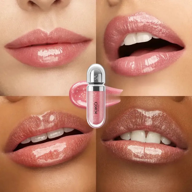 Kiko Milano Kit De Mini Glosses Nuevo Tamaño 3 Tonos