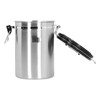 Coffee Beans Canister with Exhaust Valve Stainless Steel Storage Sealing