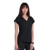 KOI Planet Kailani Women's 1-Pocket Eco-Friendly Scrub Top Black Large