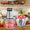 BUMET 800W 2-12cup Food Chopper LED Timer 3-Tier 6 Blades
