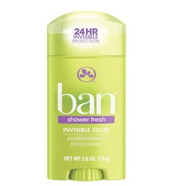 Ban Deodorant 2.6 Ounce Invisible Solid Shower Fresh (76ml)