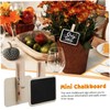 jojofuny 20 Pcs Mini Chalkboard Signs Wooden Clips Small Chalkboard