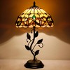WXCFCD Tiffany Table Lamp Stained Glass Desk Lamp 12X12X19 Inches