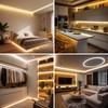 AXMOTUT COB LED Strip 2 m, Warm White 2700 K