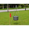 Rayeeley Portable Mini Camping Tripod Campfire Cooking Dutch Oven Tripod