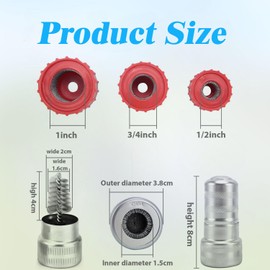 Amazleer Kupferrohrreiniger für Bohrer, 1,27 cm, 1,9 cm, 2,5 cm Kupferrohr-Reinigungswerkzeug mit Rohrreinigungsbürste, langlebige Rohrreiniger für Sanitär, Entgraten und Rostentfernung, 6 Stück