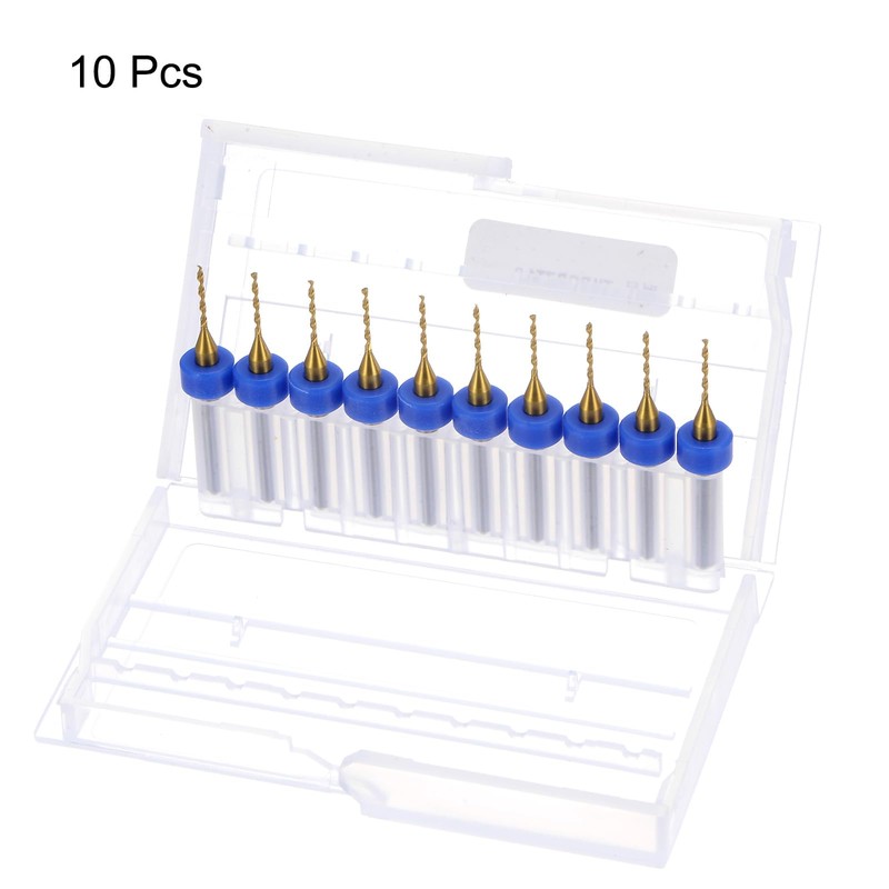 QUARKZMAN PCB Drill Bits 1/8 Inch Shank 1 mm Titanium