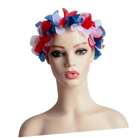 HONMEET 5pcs Flower Hair Hoops for Women Hawaiian Beach Holiday Decorative Headband for Weddings Festivals and Photography Mixed Colors to Brighten Your Look