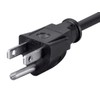 Monoprice 3-Prong Power Cord - 3ft - Black (6-Pack) NEMA