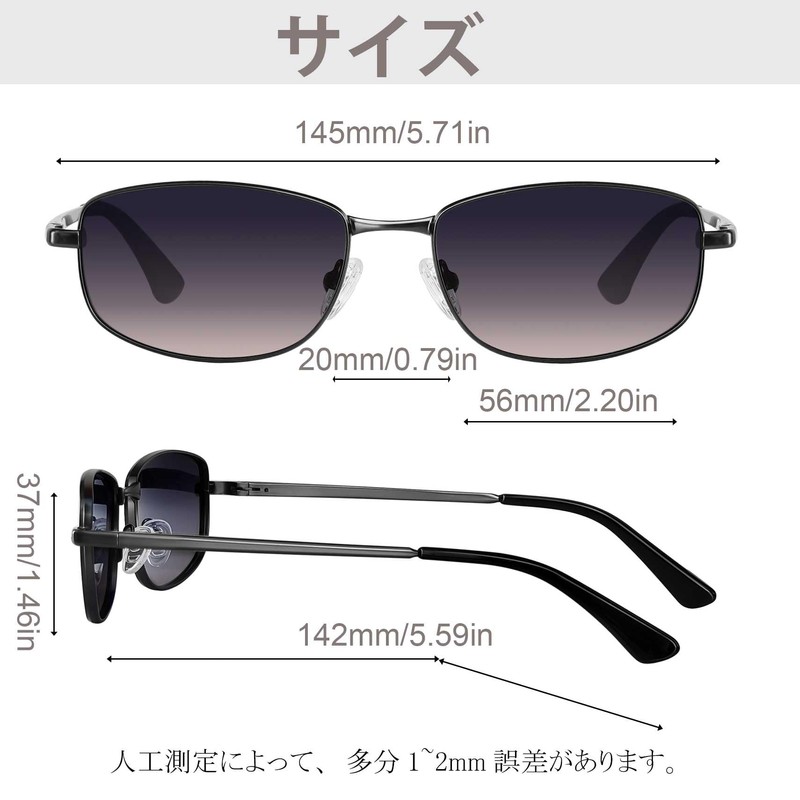 MAIVARDAY Men's Fishing Sunglasses, [B] Gradient Gray