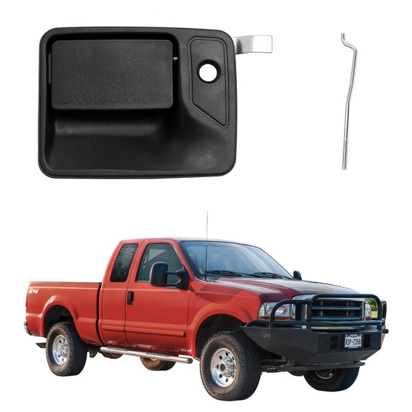 Exterior Door Handle, Compatible with 1999-2016 Ford F-250 F-350 F-450
