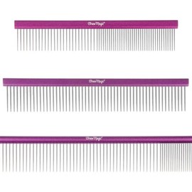 Shear Magic Aluminium Comb 250mm Round Handle,Medium Teeth