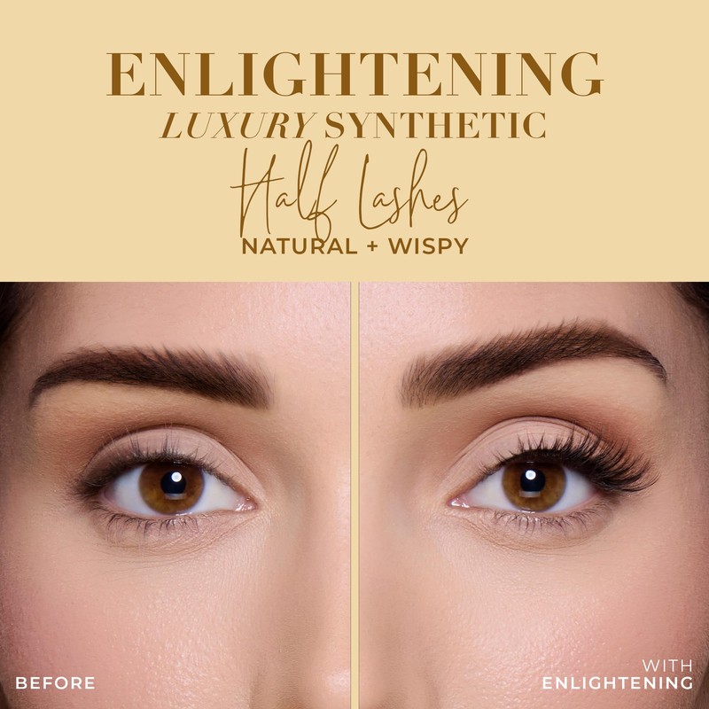 Lilly Lashes Luxury Synthetic Half Lashes (Pack of 4), False