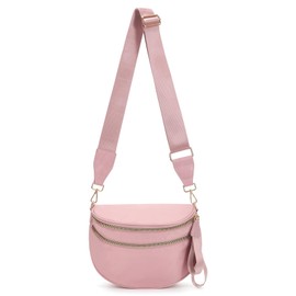 Valleycomfy Women's Bum Bag - Nylon Shoulder Bag, Adjustable Belt Bag, Fashionable Chest Bag, Practical Hands-Free Waist Bag for Travel, Shopping & Work, blue