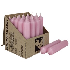 Short Taper Candles Pack of 10 Table Candles Continuously Dyed Taper Candles for Table Decoration for Wedding Christmas & Party Colour: Pink Blush Height: 10 cm