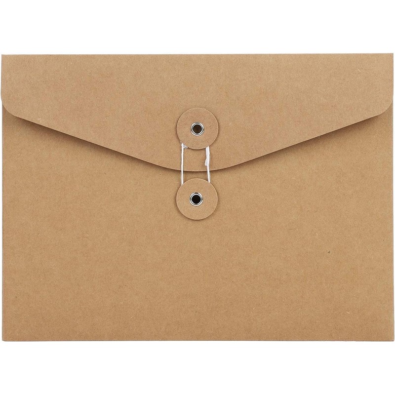 Pack of 10 A5 Document Wallet Presentation Folder Cardboard File