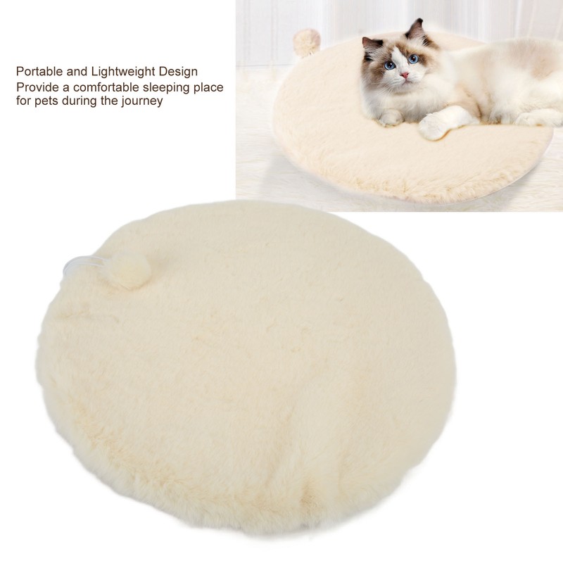 Round Pet Sleeping Mat Warm Comfy Round Pet Bed Mat